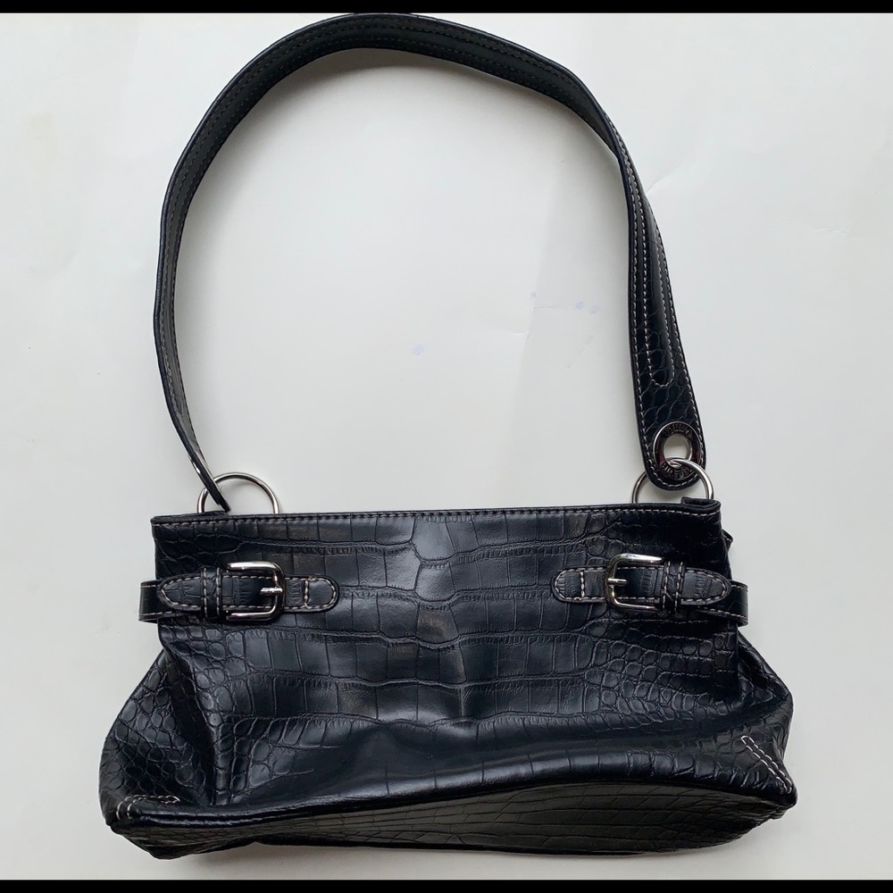 VERY RARE Black Tommy Hilfiger Crocodile Print Bag